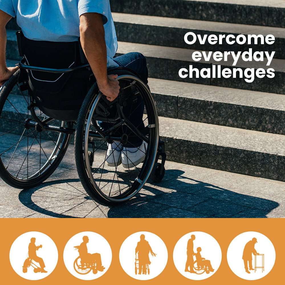 182cm portable folding aluminium access ramp for wheelchair and mobility scooter use with 272kg load rating and non-slip surface