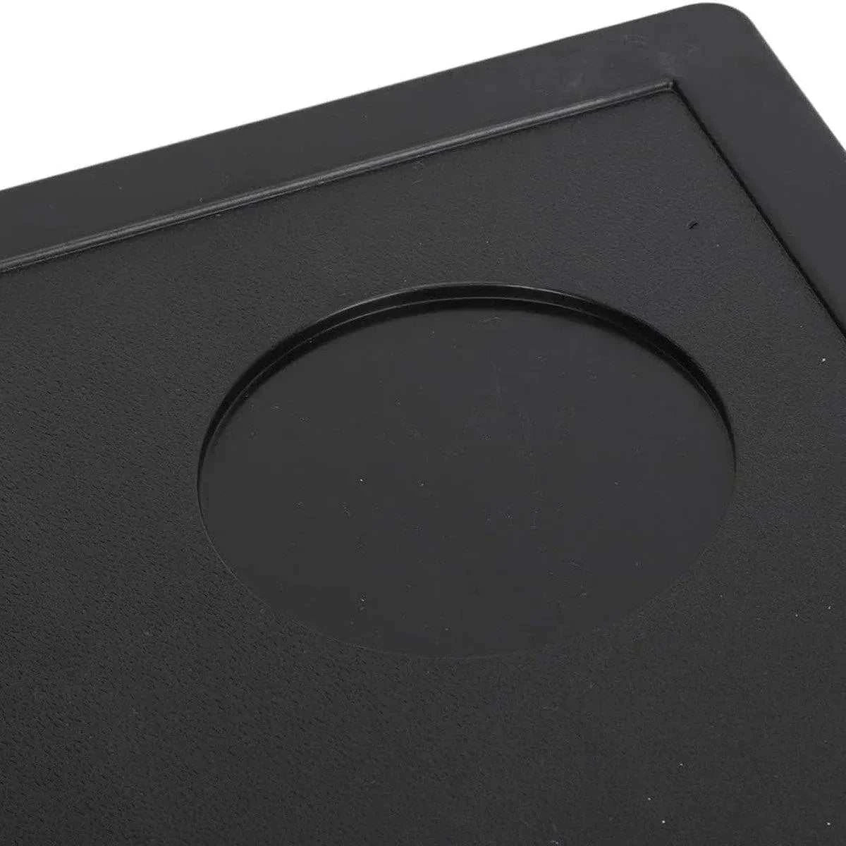 Plastic dining table tray with cup holders and textured surface for wheelchair and elderly mobility use