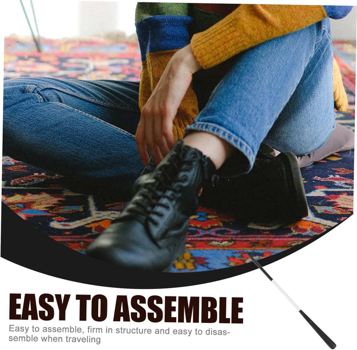 Sock Aid device for easy shoe and sock wearing, ideal for seniors and mobility-impaired users