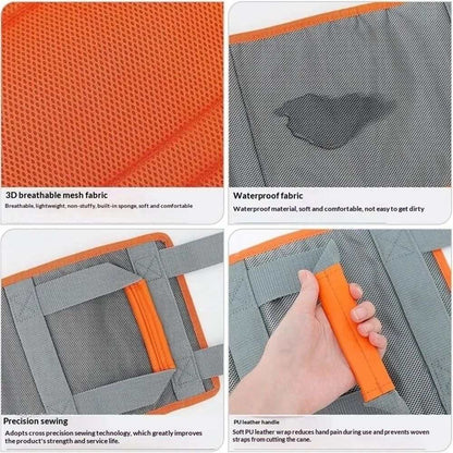 42in padded bed transfer sling with handles for patient mobility and caregiver assistance