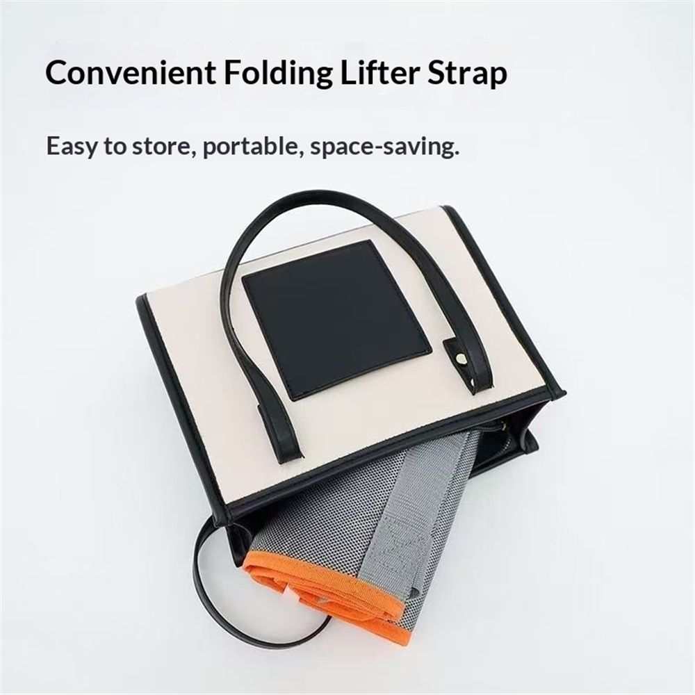 42in padded bed transfer sling with dual-grip handles for patient mobility and caregiver assistance