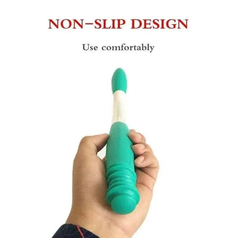 Bottom bum wiper toilet aid for elderly and disabled with ergonomic stick and toilet paper holder