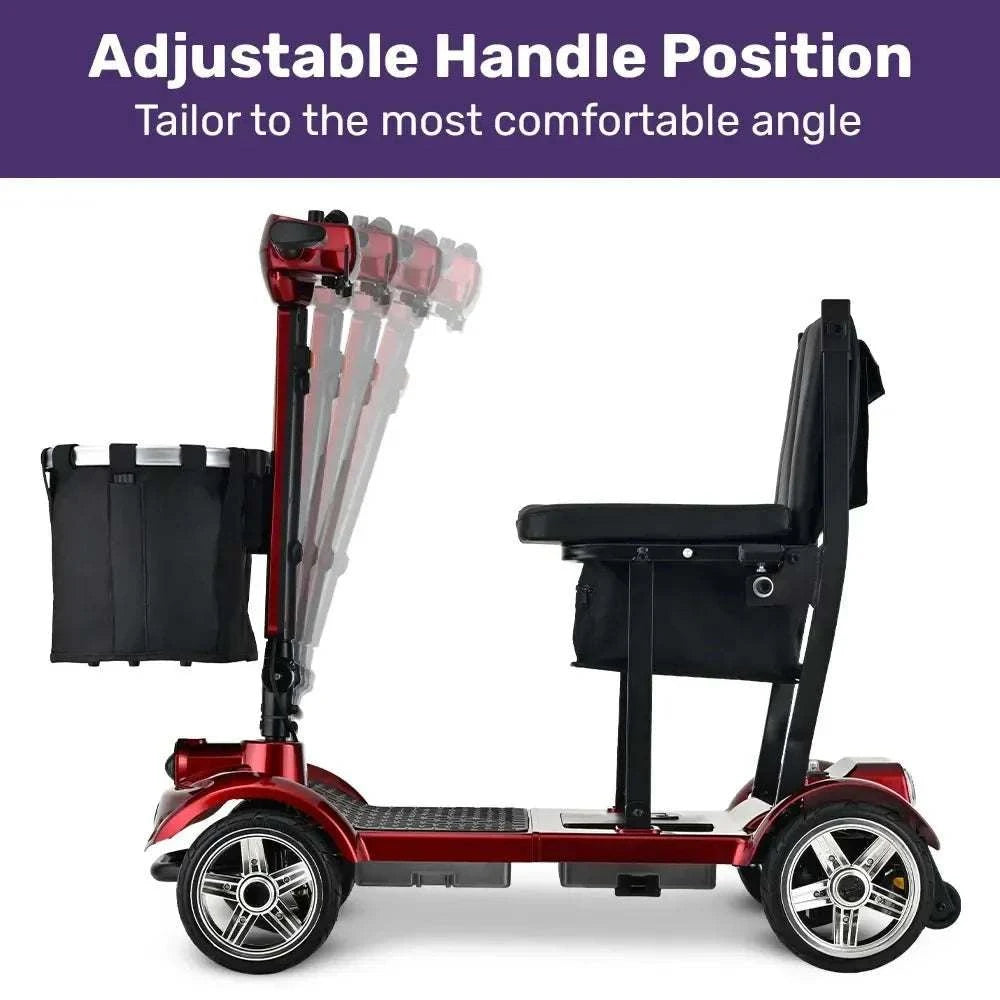 Red Equipmed ComfortCruise large mobility scooter with ergonomic seat and sturdy frame