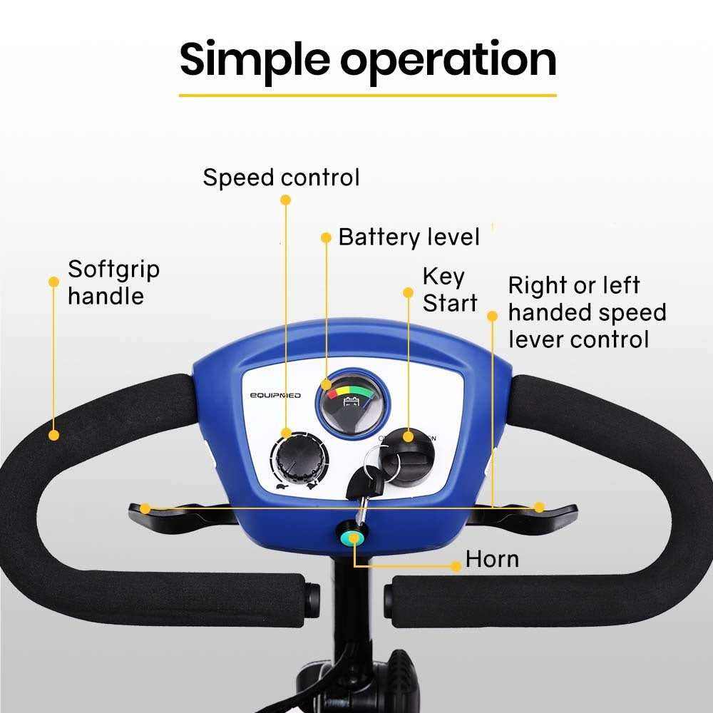 EQUIPMED Electric Mobility Scooter, Portable Folding, SmartRider - Oz Mobility Store