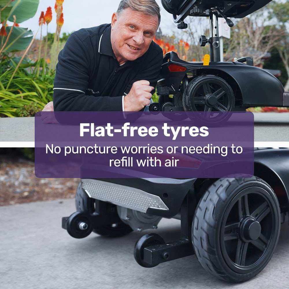 EQUIPMED FreeLite+ Mid-Sized Foldable Electric Mobility Scooter, Lithium Battery, Long Range and Easy Charging - Oz Mobility Store