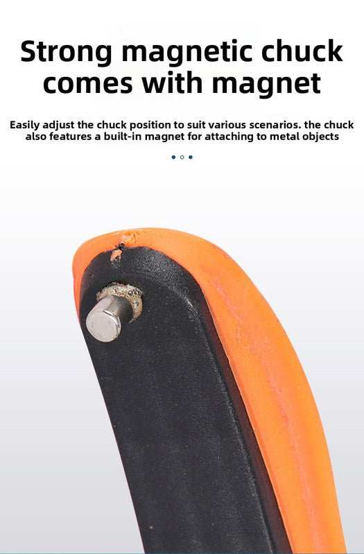 Foldable green and black handle grabber reacher tool with magnetic tip for lightweight rubbish pickup
