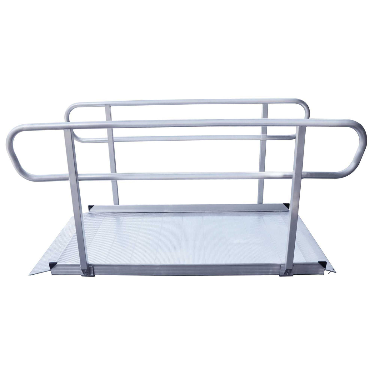 Kartrite 6ft portable aluminium wheelchair ramp with handrails and non-slip surface for safe mobility access