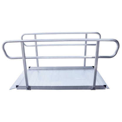 Kartrite 6ft portable aluminium wheelchair ramp with handrails and non-slip surface for safe mobility access