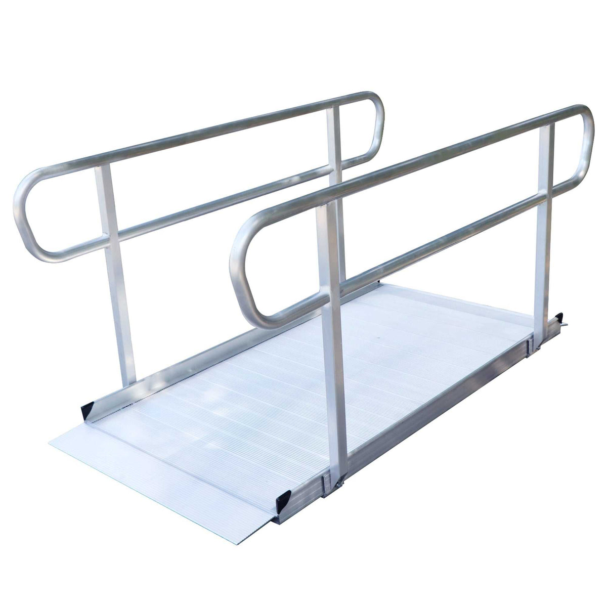 Kartrite 6ft portable aluminium wheelchair ramp with handrails and non-slip surface for safe mobility access