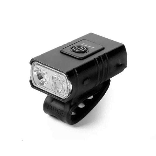 USB rechargeable LED light set for wheelchairs and bikes with adjustable angle and waterproof design