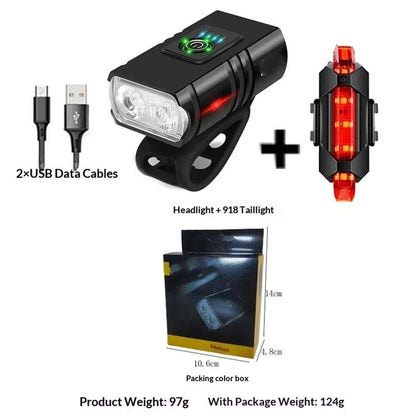 USB rechargeable LED light set for wheelchairs and bikes with adjustable angle and waterproof design