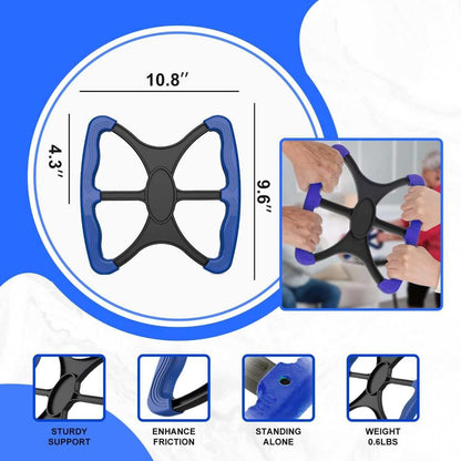 Purple lift assist device with no-slip handles for elderly and disabled support, 9.6-inch standing aid for safe transfers