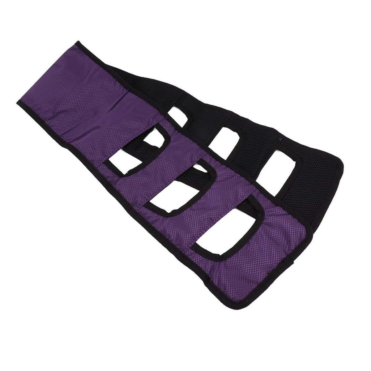 Purple patient transfer sling gait belt with padded breathable nylon material for elderly mobility aid