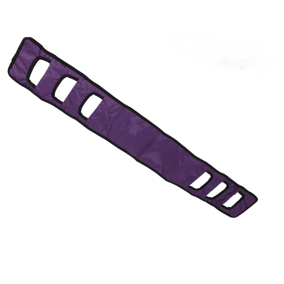 Purple patient transfer sling gait belt with padded breathable nylon mesh for elderly mobility aid