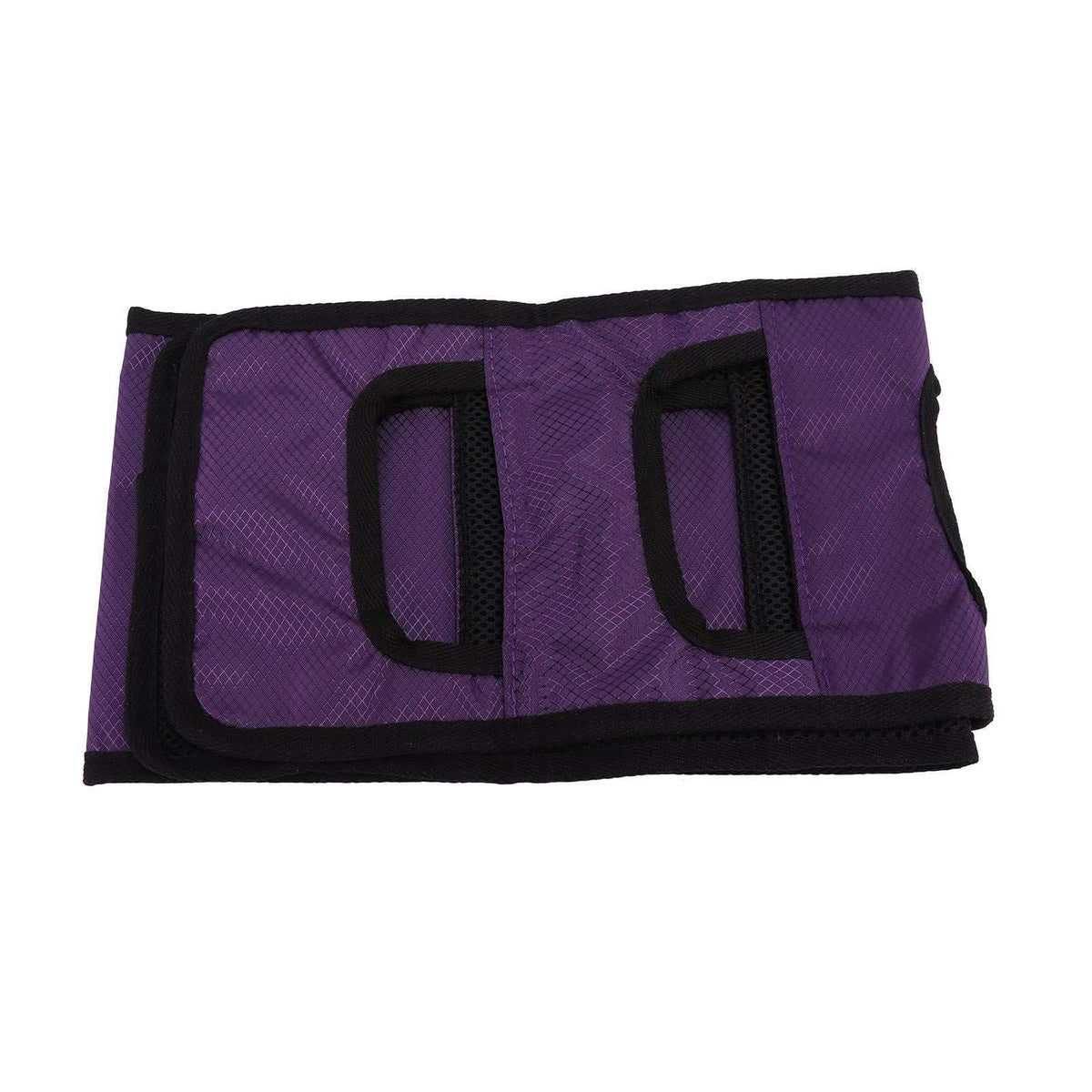 Purple padded breathable patient transfer sling gait belt with adjustable handles for elderly mobility aids
