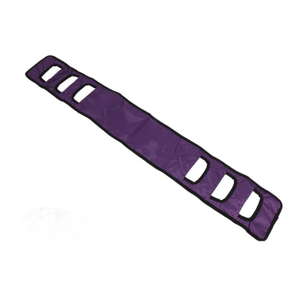 Purple patient transfer sling gait belt with padded breathable nylon mesh for elderly mobility aids