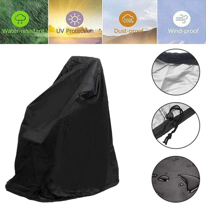 Waterproof universal wheelchair cover 130x115x75 cm with adjustable drawstring and UV protection