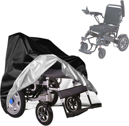Waterproof and durable universal wheelchair cover 130x115x75 cm with UV protection and adjustable drawstring