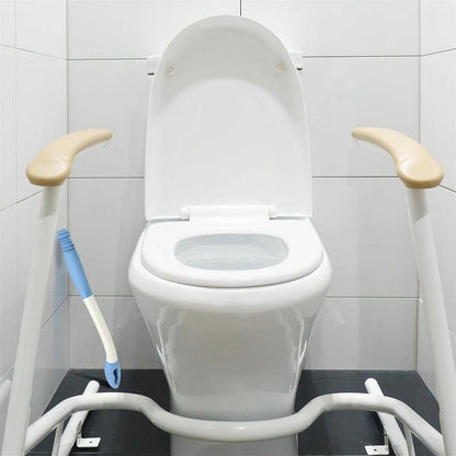 Long reach butt wiper with 15-inch handle for easy self-wiping and personal hygiene assistance