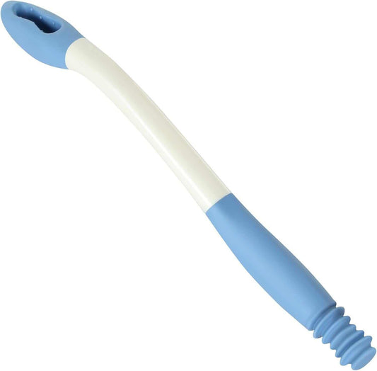 Long reach butt wiper with 15-inch ergonomic handle for easy self-wiping and personal hygiene assistance